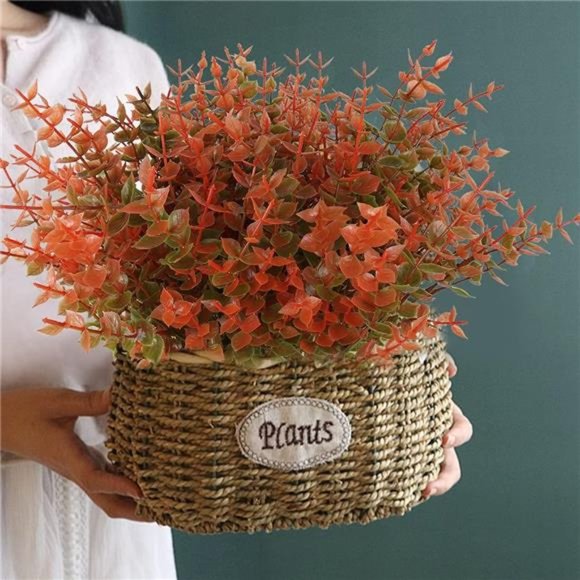 8 Bundles Artificial Fall Flowers No Fade Faux Autumn Plants,Fake Indoor Outdoor - Picture 2 of 6